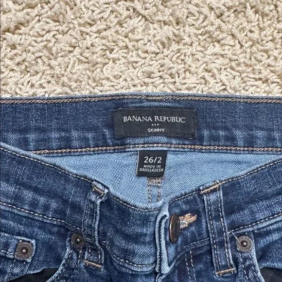 Banana Republic Skinny Jeans Blue Size 26 / Size 2 Super Soft - Picture 2 of 5